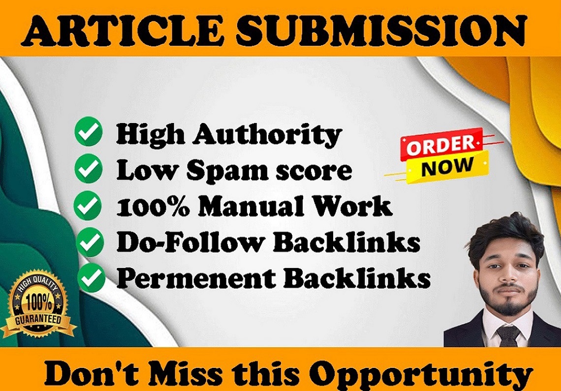 I'll do Articles backlinks 80 unique sites with high ...