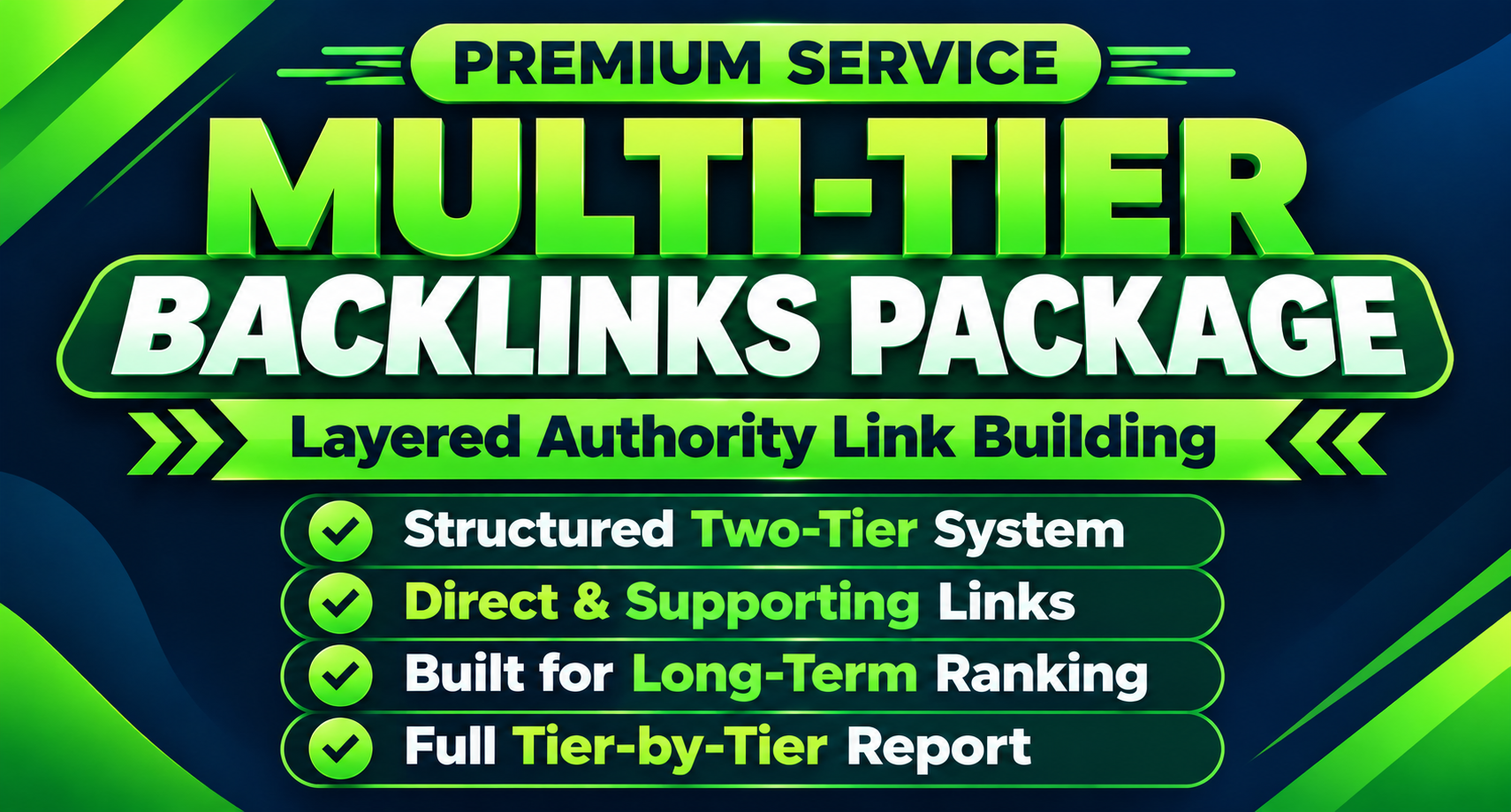 Multi-Tier Dofollow Backlinks with Direct & Suppo...