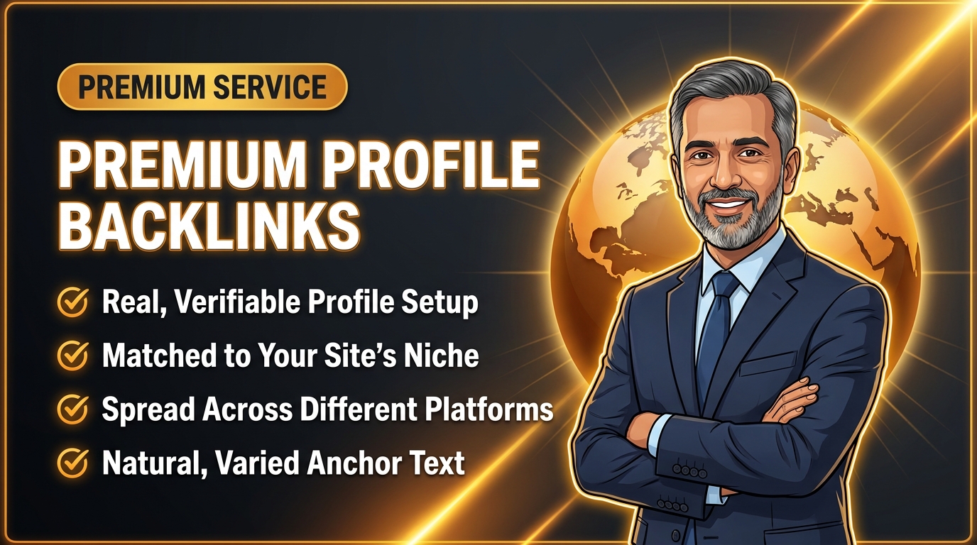 10 Premium Profile Backlinks from DA 60-90+ Authority...