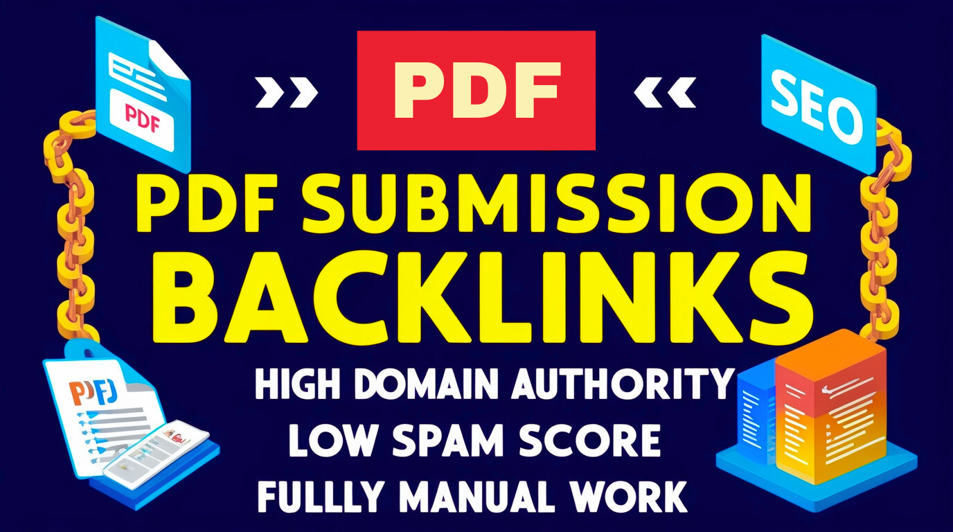 Get 80 high quality PDF Submission backlinks manually...