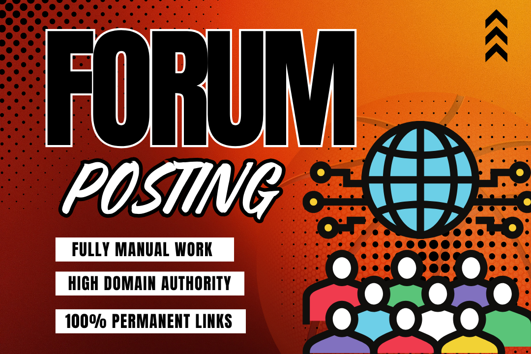 Get 100 Forum Posting backlinks manually created on h...