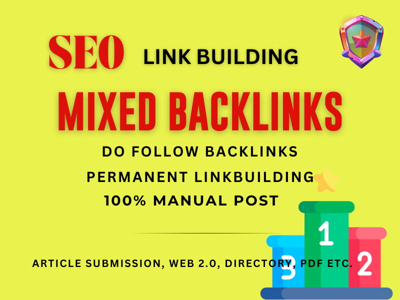 400 Do follow SEO Mixed Backlinking service to rank y...