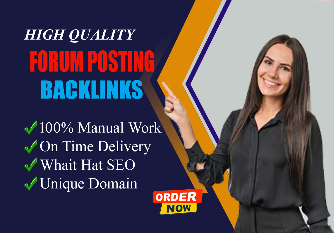 I will produce 60 high quality Forum posting backlink...