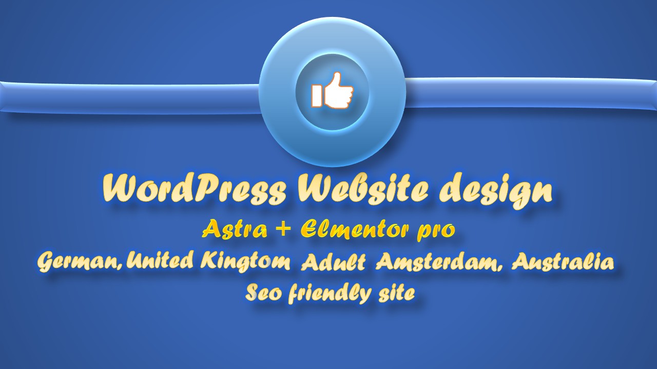 I will design a WordPress adult Photoshoot beach site...