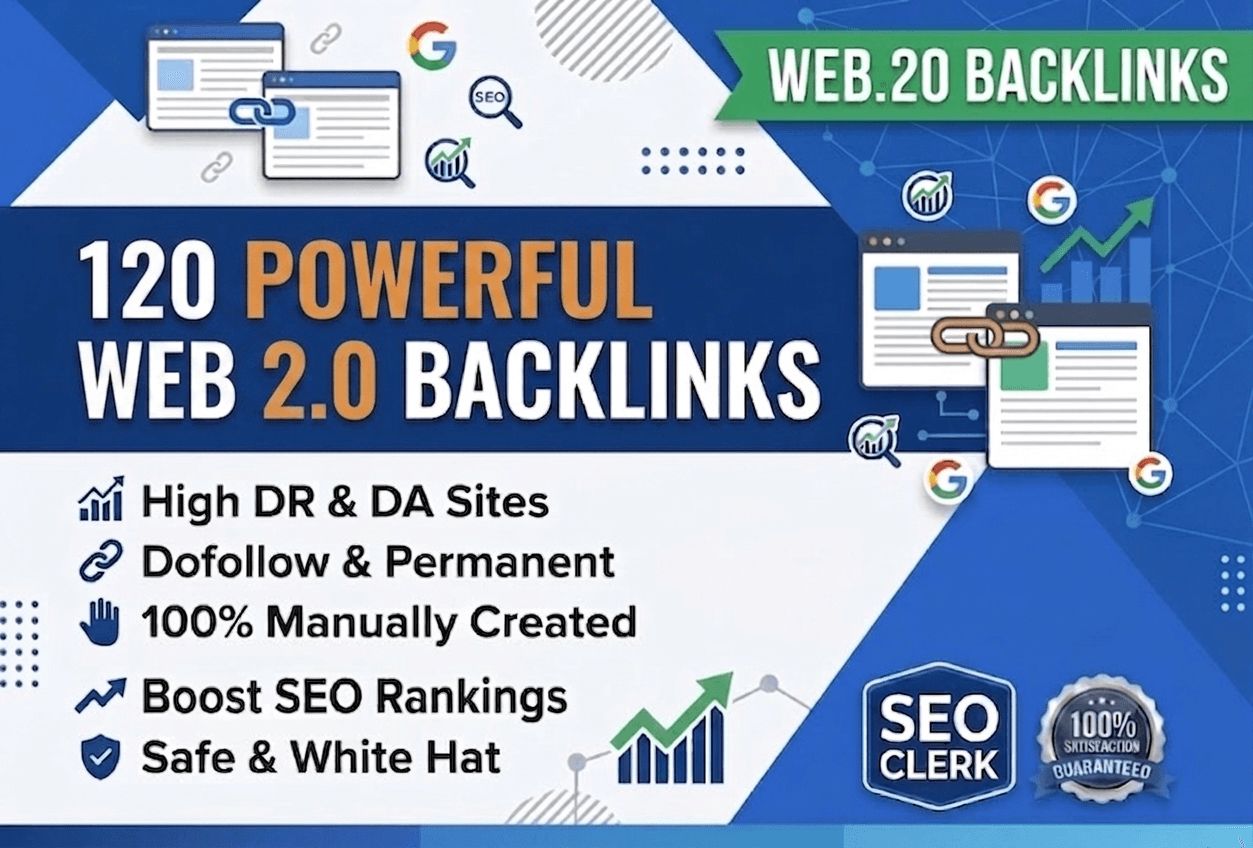 I will create 120 Powerful Web 2.0 backlinks for your...