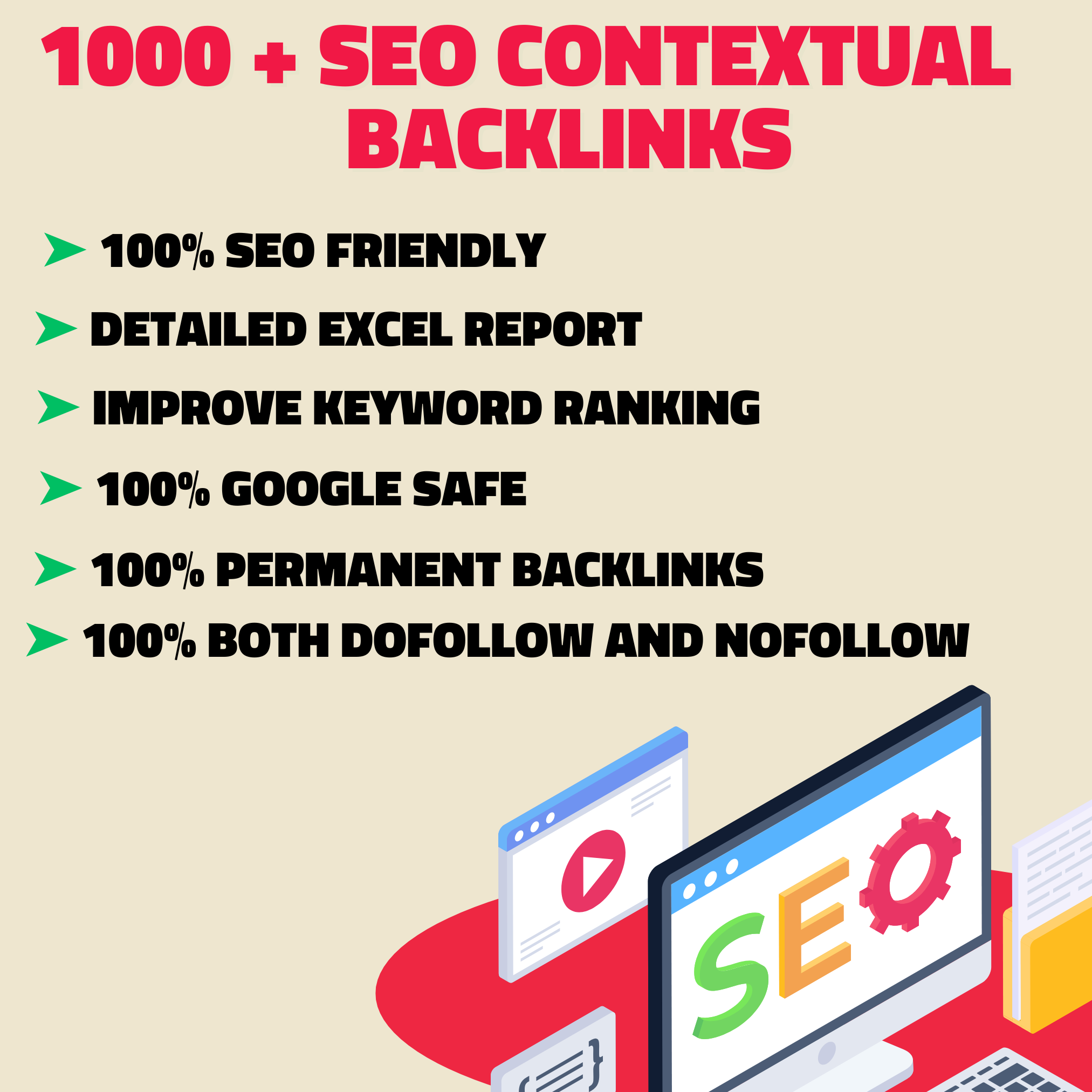 i will generate 1000 High Quality SEO Contextual Back...