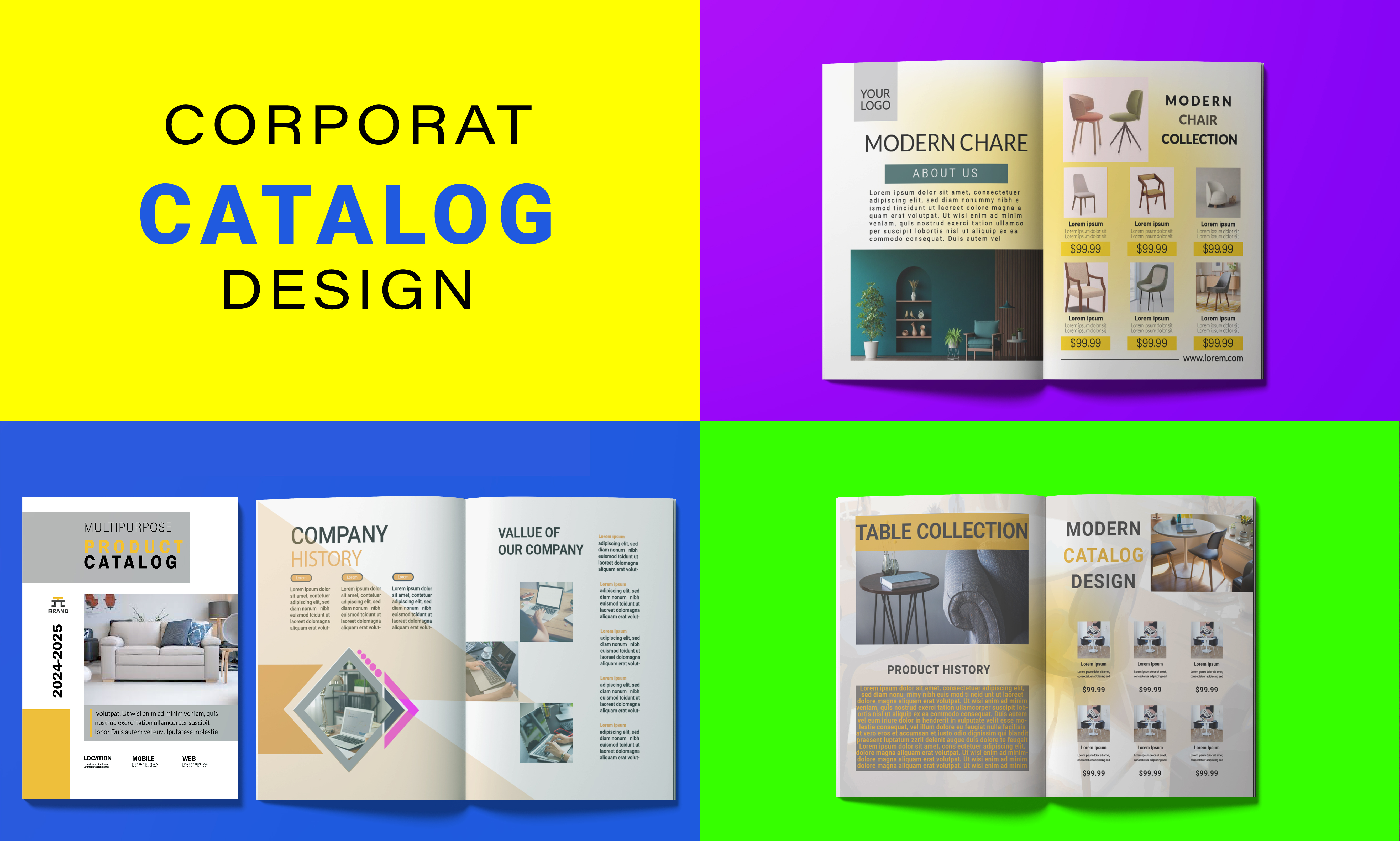 I will create minimal & corporate flyer or brochu...