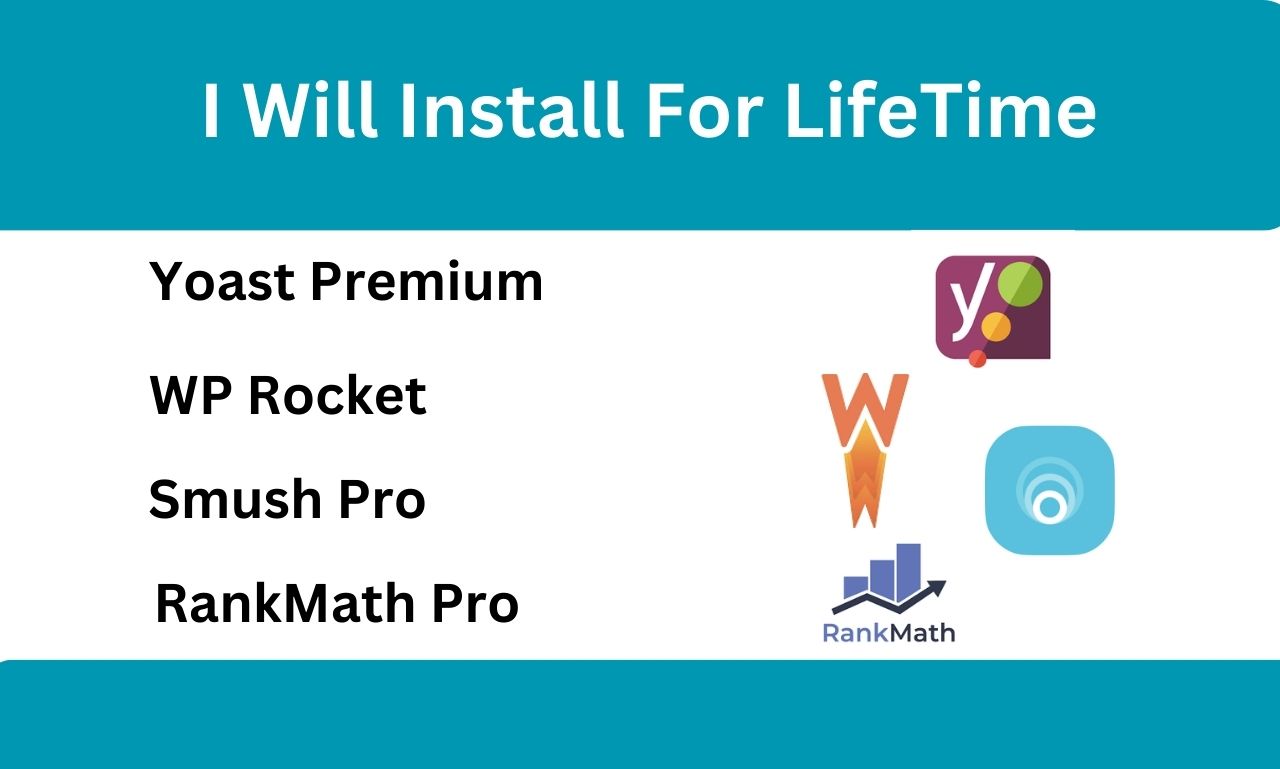 i will install yoast seo premium, wp rocket, rankma...