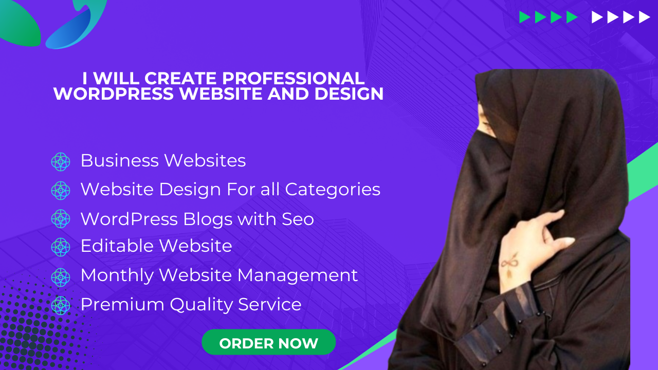 I will create Professional WordPress website and desi...