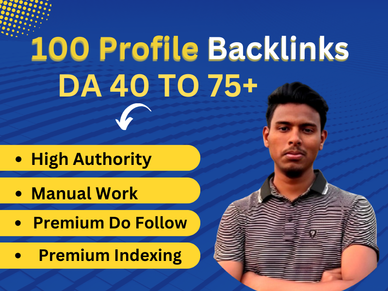 I'll do 100 Best Quality DA 70+ PA 60+ Profile Backli...