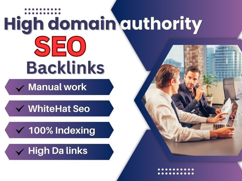 I'll do seo backlinks high quality dofollow and high ...