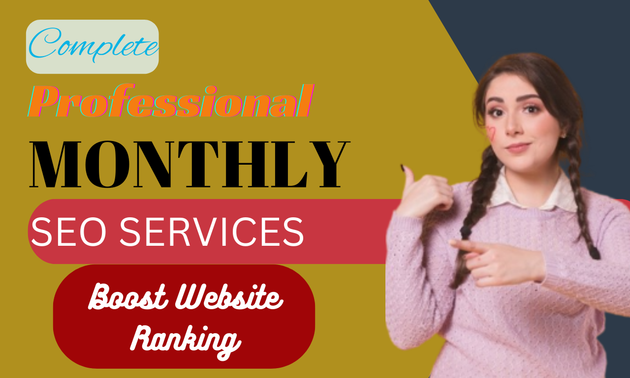 Professional monthly off page SEO service, high qual...