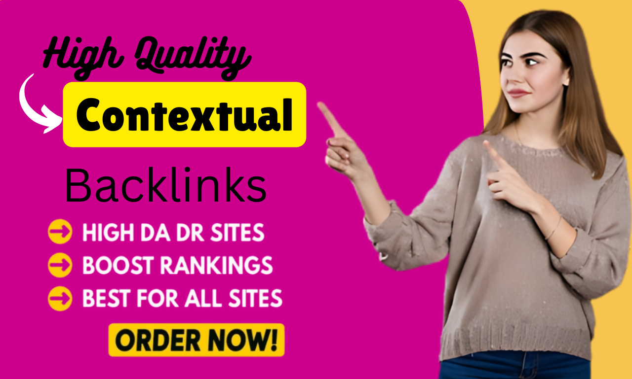 Create high Authority SEO contextual backlinks white ...
