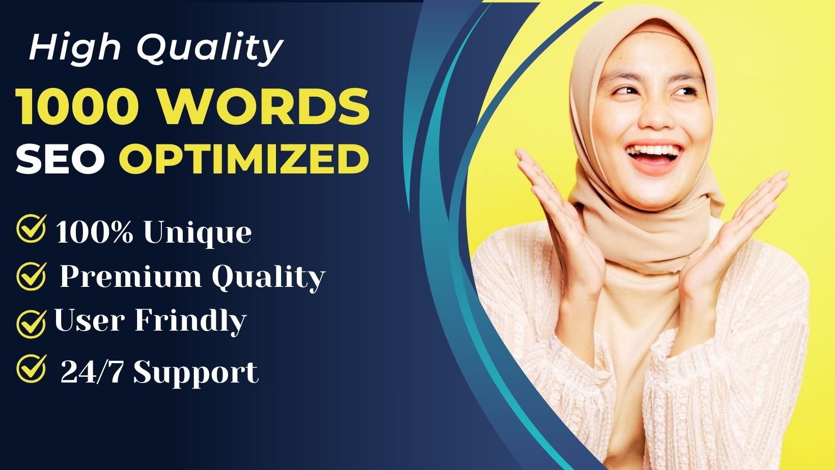 I Will high Quality SEO Optimized 1000 Words for webs...