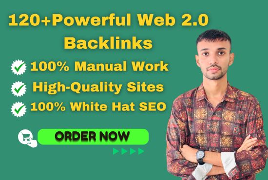 I will make 120 web 2.0 backlinks on high authority s...