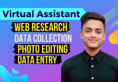 i will do professional data entry collection and phot...
