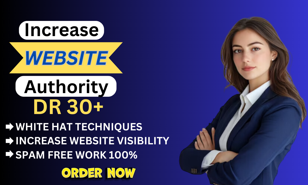I will increase your website Ahref DR upto 30+ by usi...