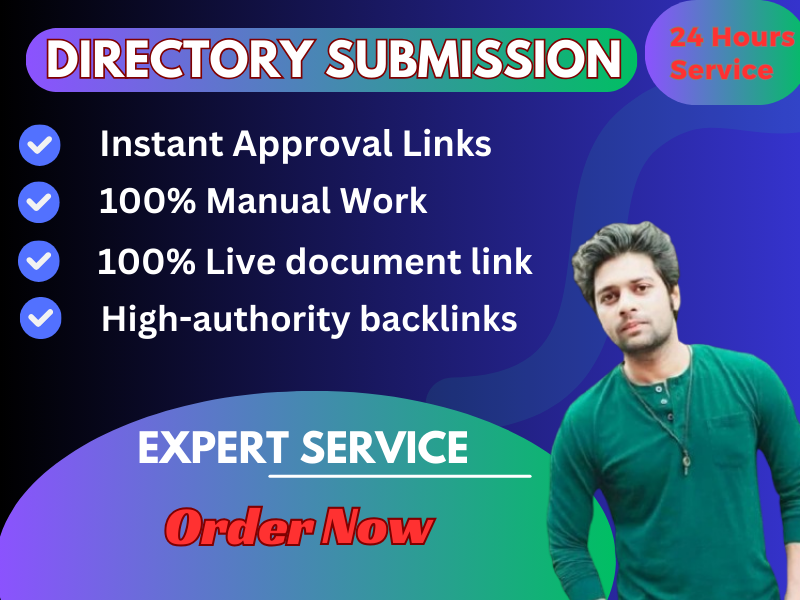 I wiil do Directory submission 100 Manual high qualit...