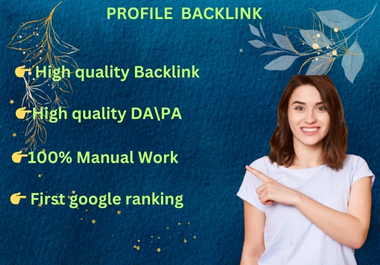I will create high quality profile backlink and googl...