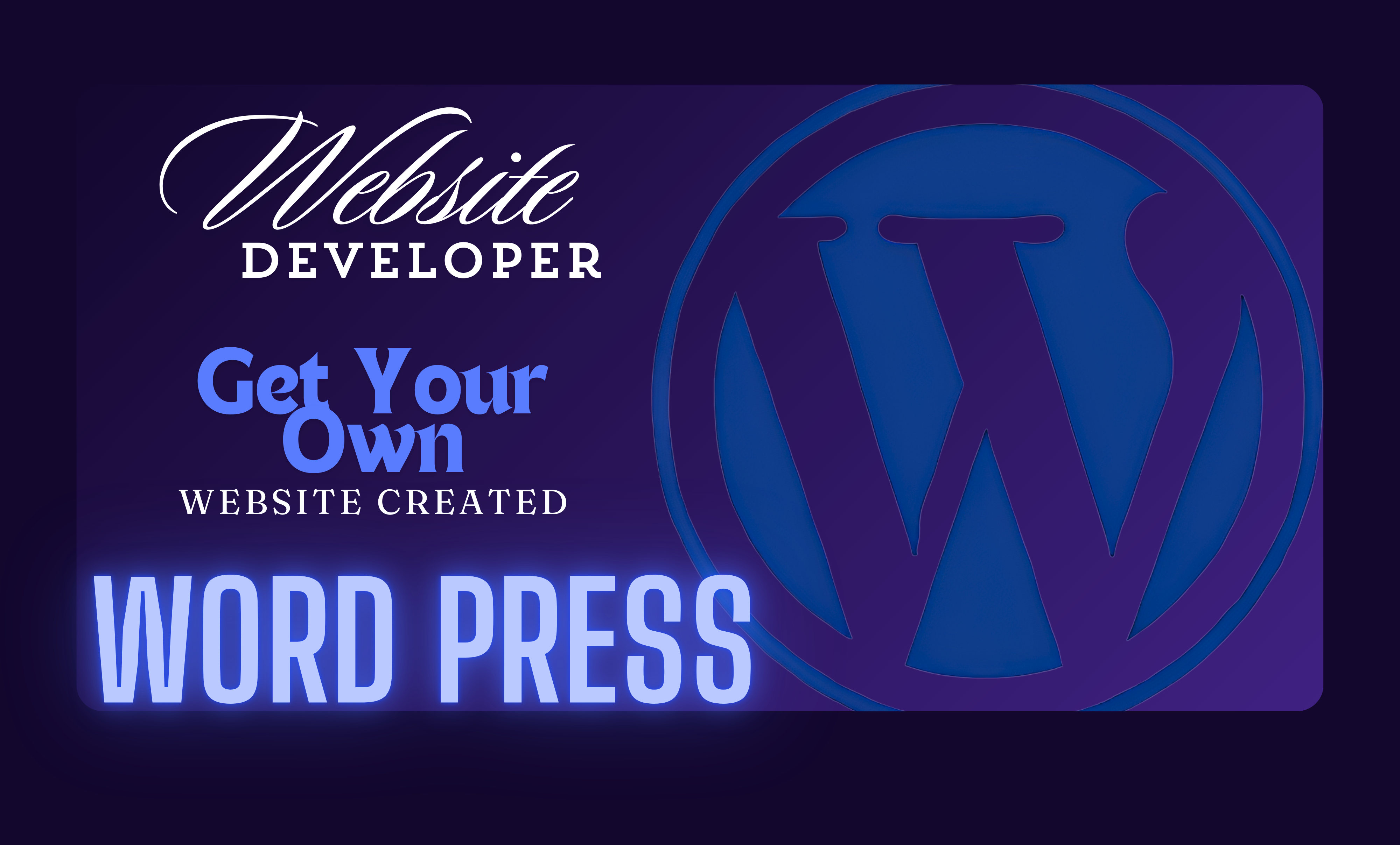 Get your own Website Created through Wordpress By an ...