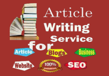 I can produce 1000 words of content and SEO articles ...