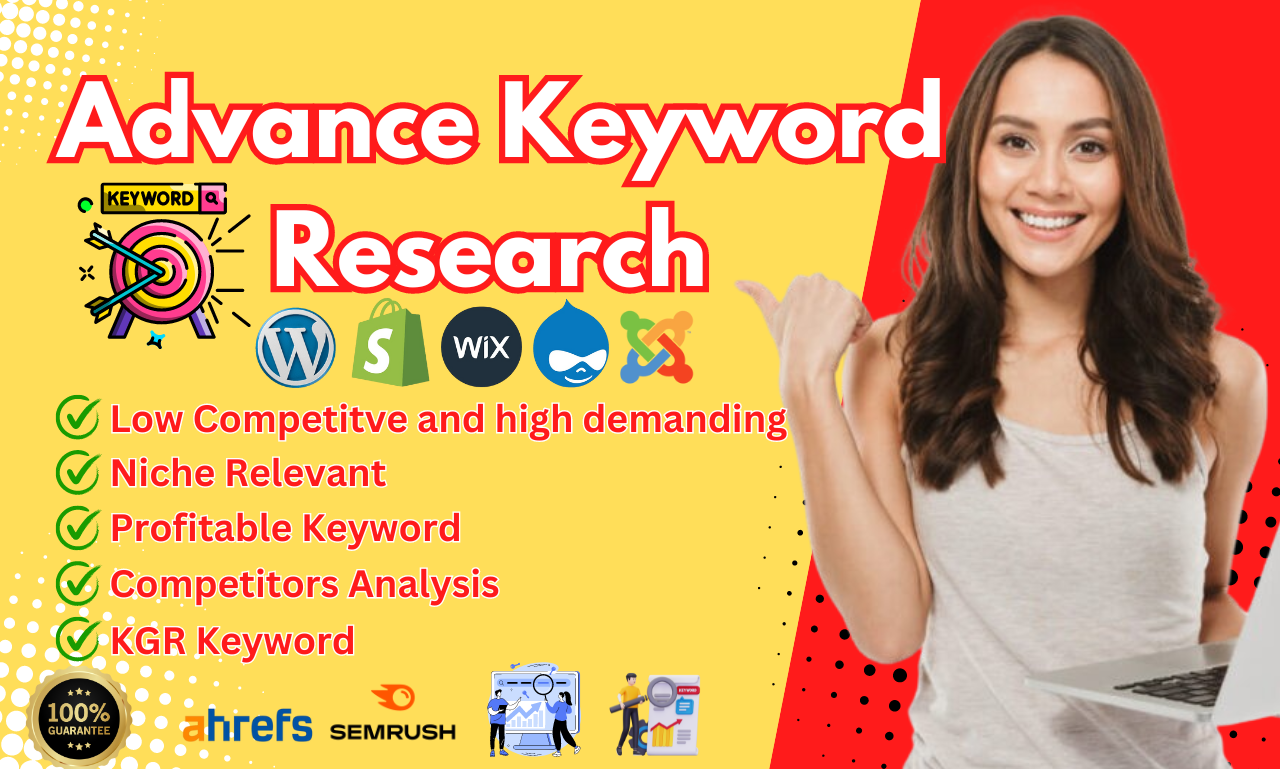 I will advance keyword research for for wordpress, s...