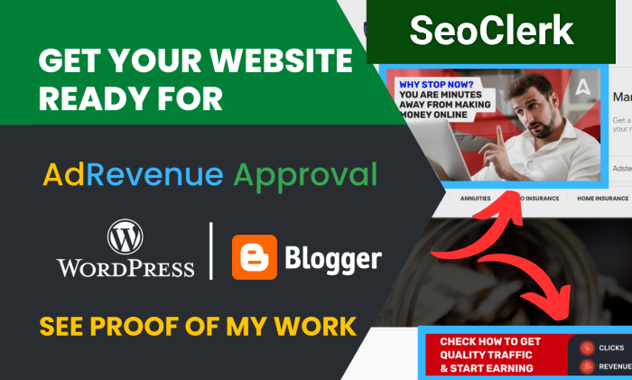 I Will Setup WordPress/Blogger Website for AD Revenue...