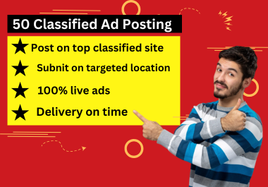 I will publish classified advertisements on the leadi...