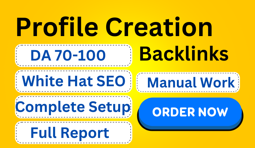 150 High Quality Dofollow Profile Creation Backlinks ...