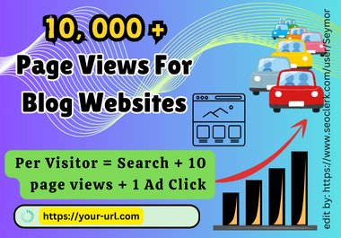 10,000 Page Views From Global Human Traffic / Search ...