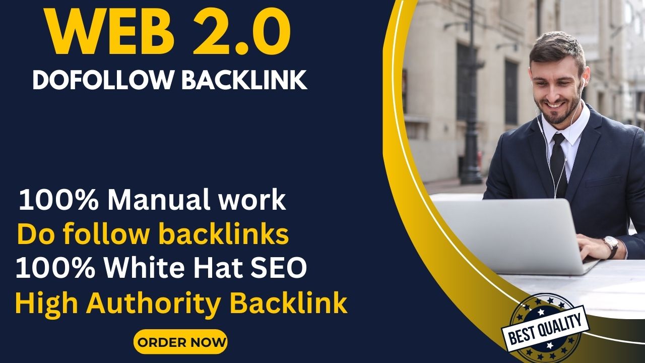 I will Provide 20 High Domain Authority Web2.0 Backli...