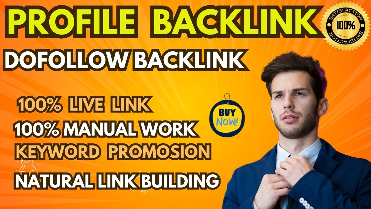 I Will Provide 60 High-Quality Profile Backlinks Boos...
