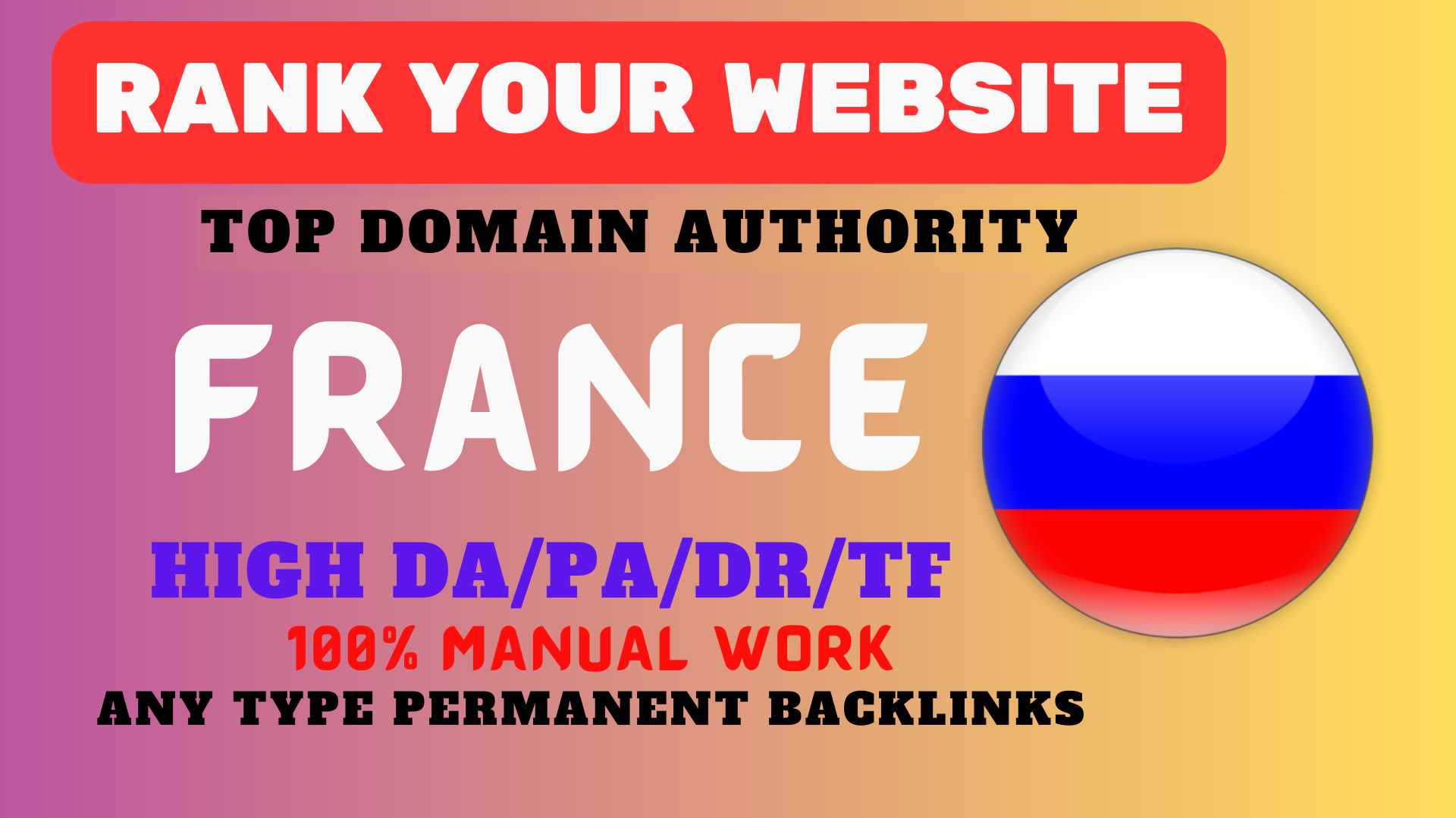 I will create 20+ Do-follow French backlinks Ranking ...