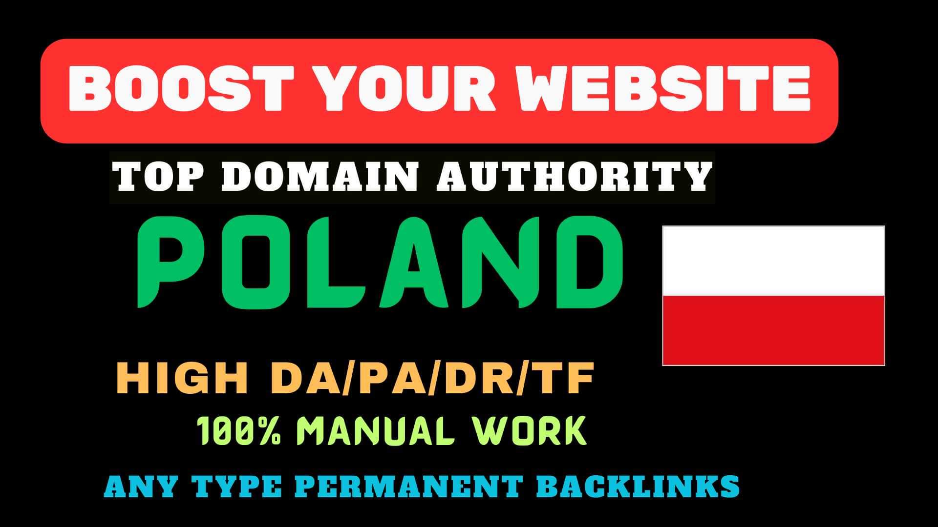 I will make 50 poland and polish backlinks service ra...