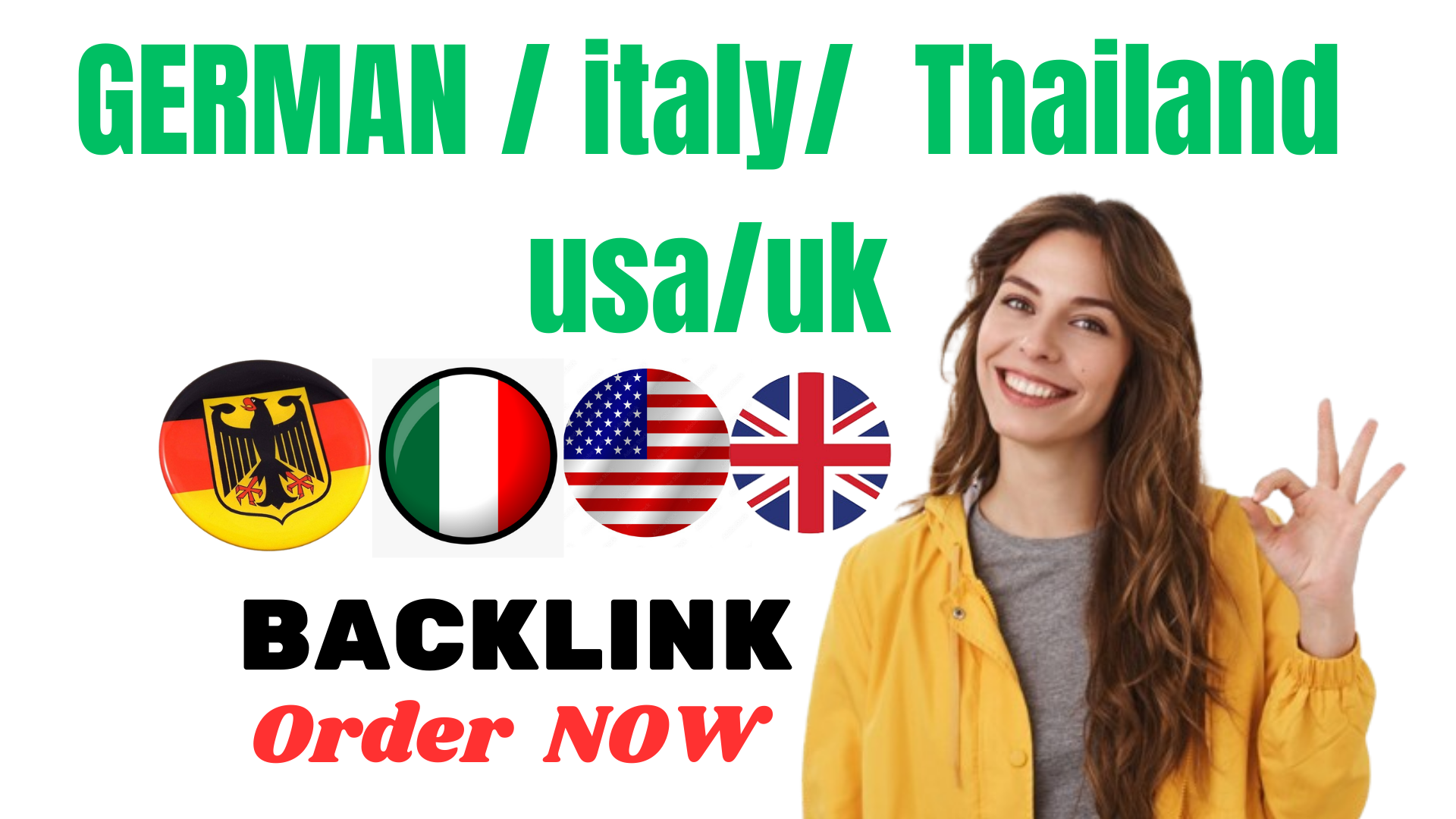 I will do 25 Germany, Italy, Thailand, USA, UK Hig...