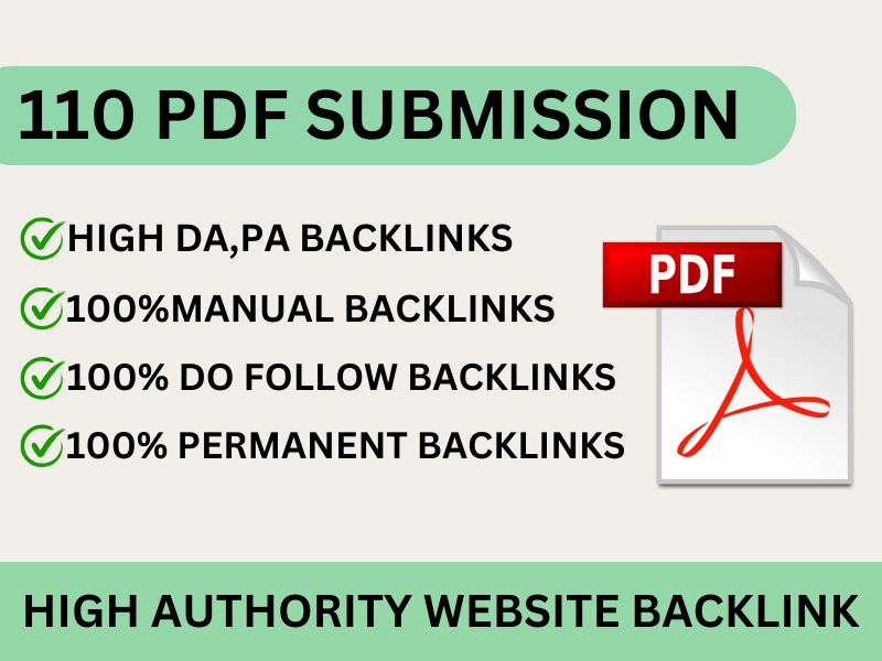 I will do manual 110 PDF submission to 110 high autho...