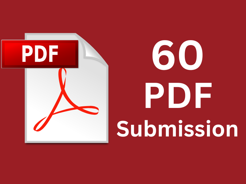 I will do PDF submission manually on 60 high da docum...