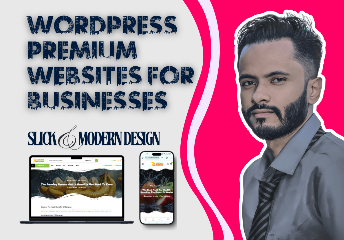 Simple WordPress Business Websites. 5-page, Slick de...