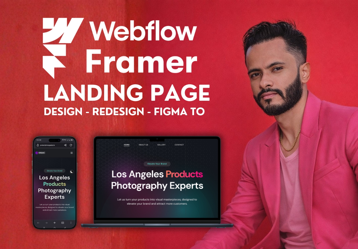 Webflow or Framer Landing Page Figma to Webflow Webfl...