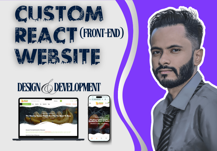 Custom React Frontend Web design and Development With...