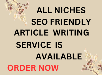 All niches SEO friendly article service to Improve yo...