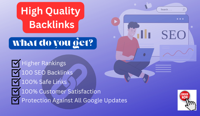 I will build high-quality backlinks for better SEO ra...