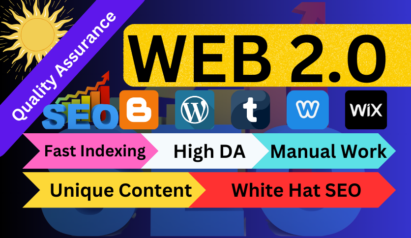 150 Premium Quality Dofollow WEB 2.0 Backlinks Link B...