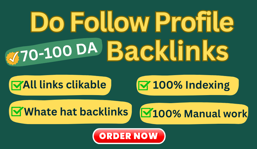 Create Powerfull 120+ High Quality Dofollow SEO Profi...
