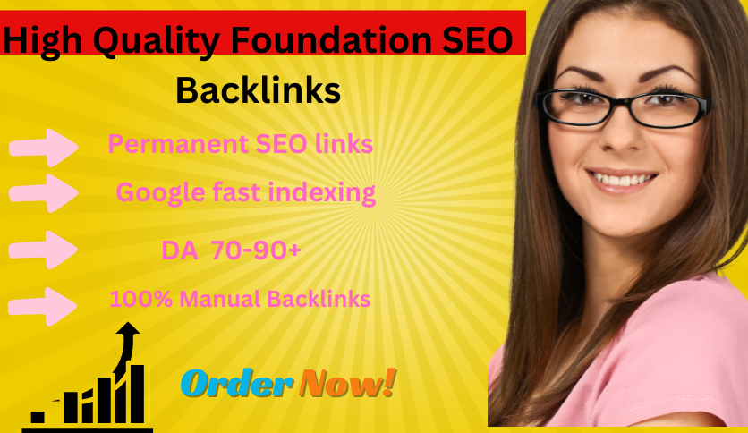 I will build foundation SEO backlinks to help your go...