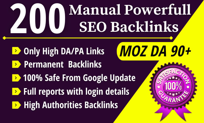 I will build 200 high authority SEO profile backlinks