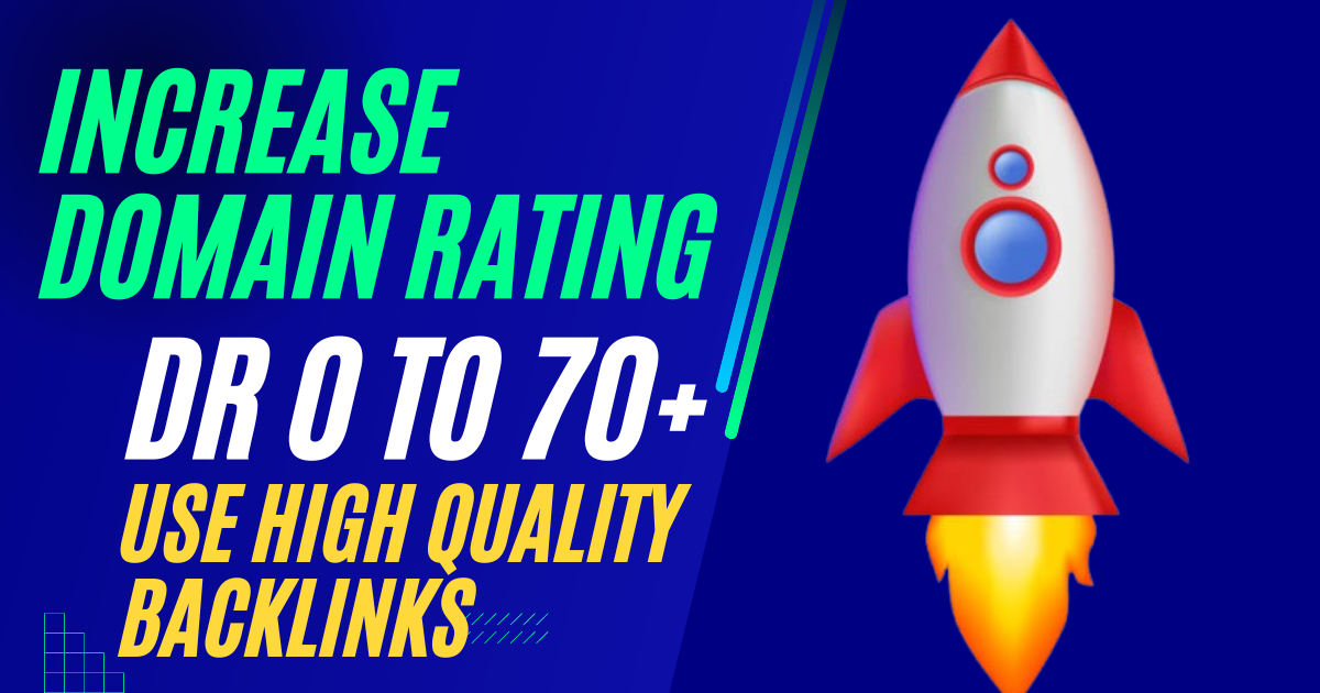I will increase Domain Rating DR 40+ in Ahref use SEO...