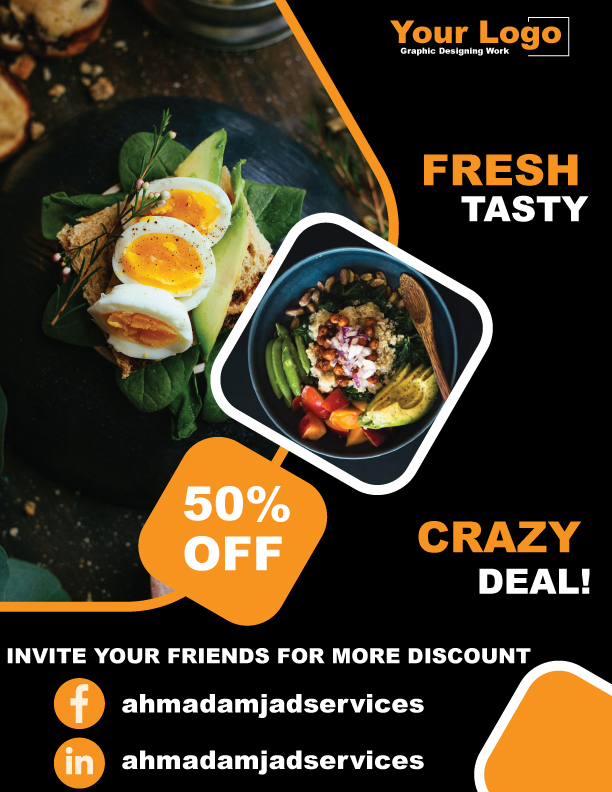I will design posts, flyer for restaurant, fast foo...