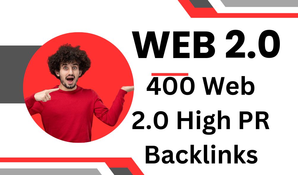 create 400 Web 2.0 High PR Backlinks for your website...