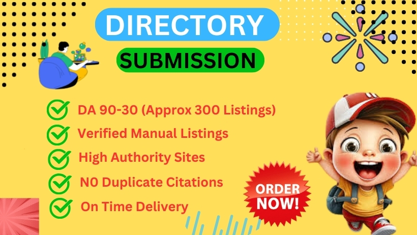 create 60 directory submission and business listing l...